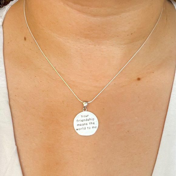 BFF Necklace Best Friend Gift Long Distance Friendship Gift Moving Away … - Picture 6 of 16